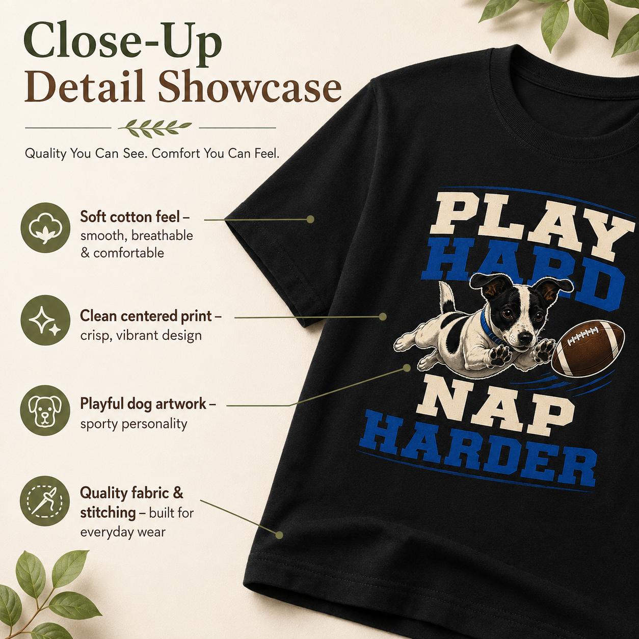Play Hard Nap Harder Shirt, Funny Dog Shirt, Football Dog Tee, Dog Lover Gift, Football Fan Shirt, Pet Parent Gift