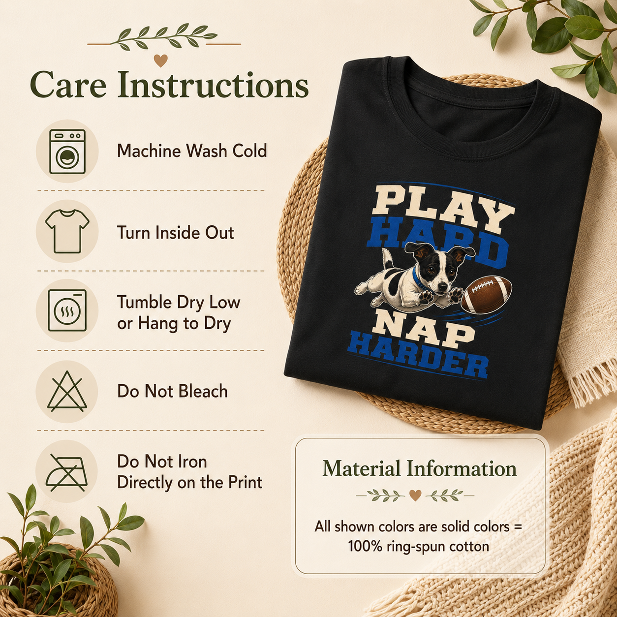 Play Hard Nap Harder Shirt, Funny Dog Shirt, Football Dog Tee, Dog Lover Gift, Football Fan Shirt, Pet Parent Gift