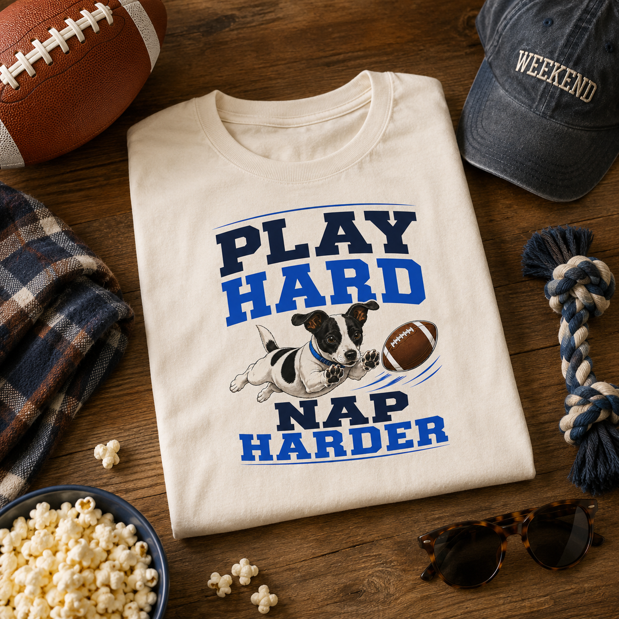 Play Hard Nap Harder Shirt, Funny Dog Shirt, Football Dog Tee, Dog Lover Gift, Football Fan Shirt, Pet Parent Gift