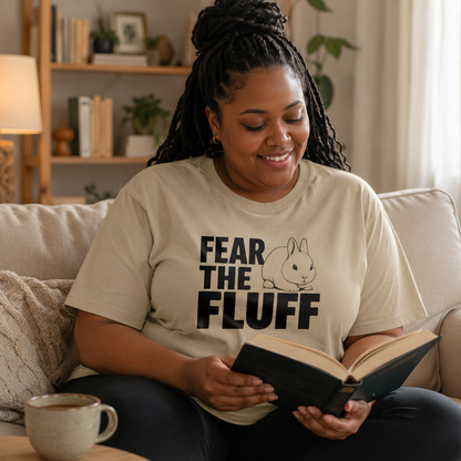 Bunny Shirt, Fear the Fluff Tee, Funny Rabbit Lover Gift, Bunny Mom Shirt, Cute Rabbit Graphic T-Shirt