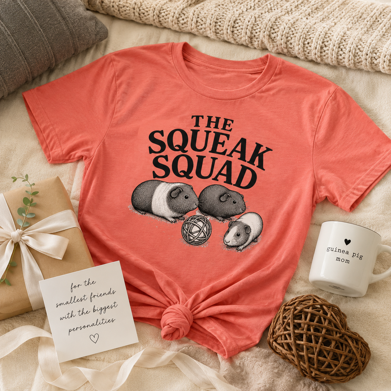 The Squeak Squad Guinea Pig T-Shirt – Cute Cavy Lover Tee