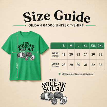 The Squeak Squad Guinea Pig T-Shirt – Cute Cavy Lover Tee