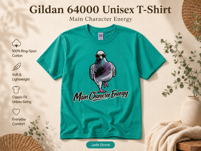 Main Character Energy Pigeon T-Shirt