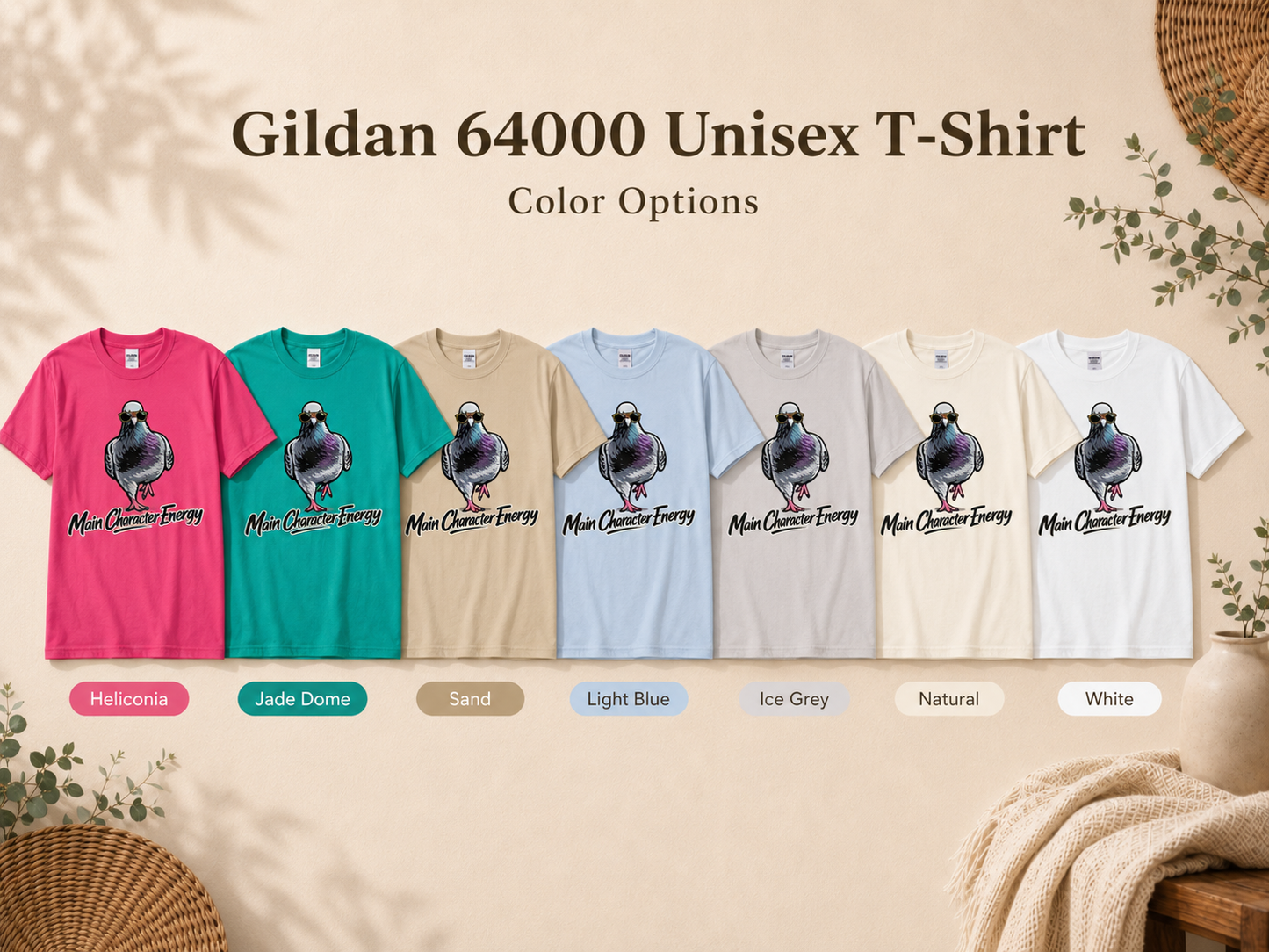 Main Character Energy Pigeon T-Shirt