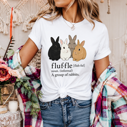 Fluffle Rabbit T-Shirt, Funny Bunny Definition Graphic Tee