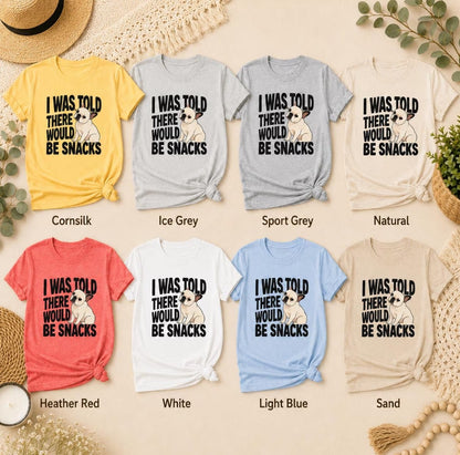 I Was Told There Would Be Snacks French Bulldog T-Shirt