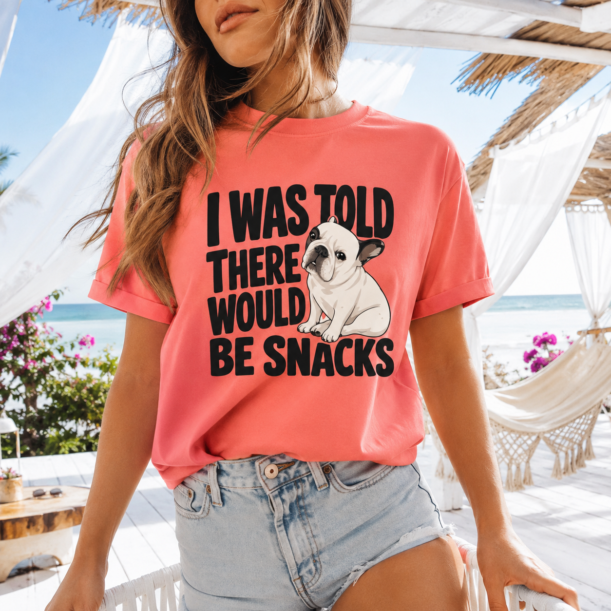 I Was Told There Would Be Snacks French Bulldog T-Shirt