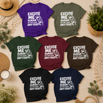 Excuse Me Human Chipmunk T-Shirt, Funny Wildlife Graphic Tee
