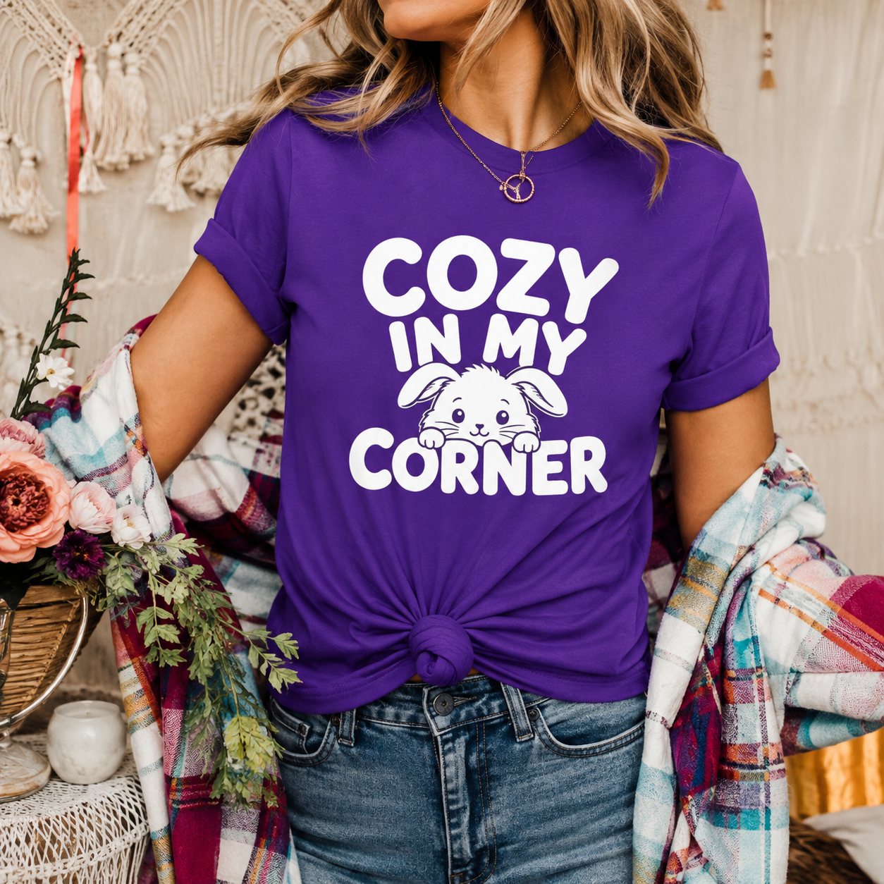 Cozy in My Corner Mouse T-Shirt, Cute Small Pet Graphic Tee
