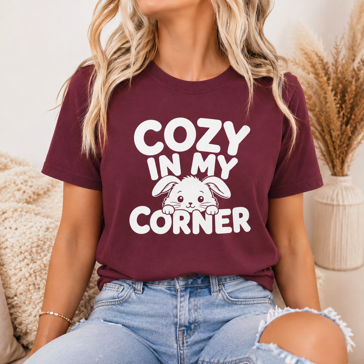 Cozy in My Corner Mouse T-Shirt, Cute Small Pet Graphic Tee