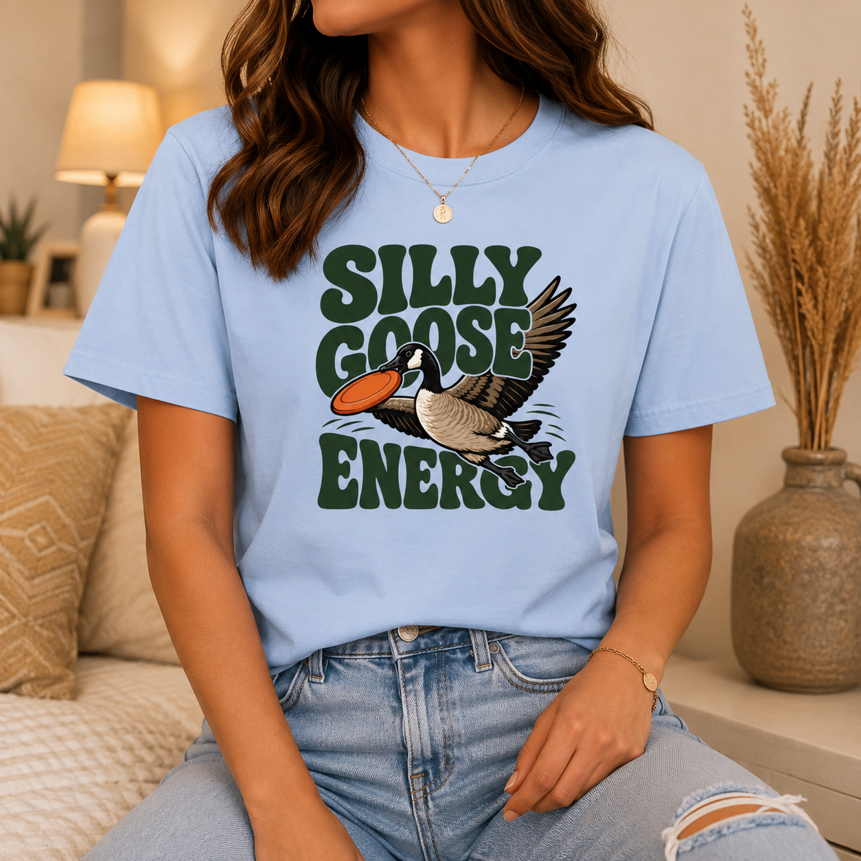 Silly Goose Energy T-Shirt, Funny Goose Graphic Tee