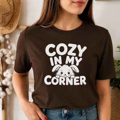 Cozy in My Corner Mouse T-Shirt, Cute Small Pet Graphic Tee