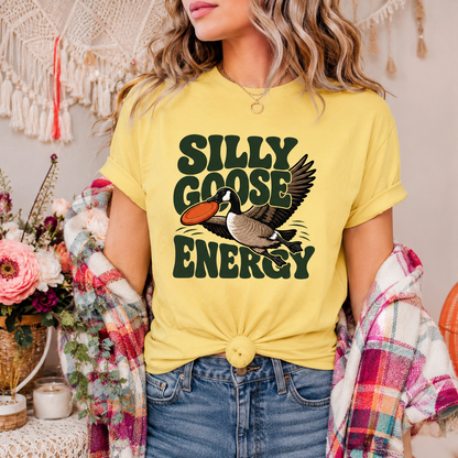 Silly Goose Energy T-Shirt, Funny Goose Graphic Tee