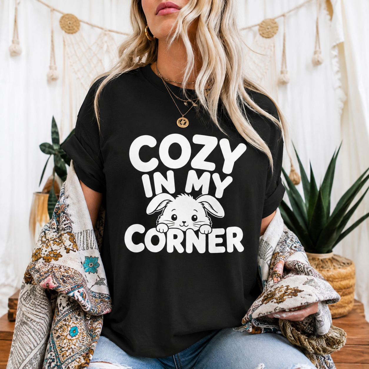 Cozy in My Corner Mouse T-Shirt, Cute Small Pet Graphic Tee