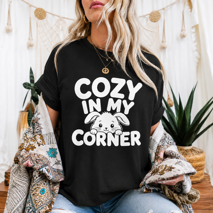 Cozy in My Corner Mouse T-Shirt, Cute Small Pet Graphic Tee