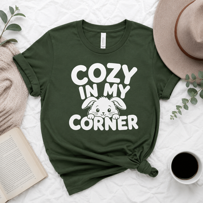 Cozy in My Corner Mouse T-Shirt, Cute Small Pet Graphic Tee