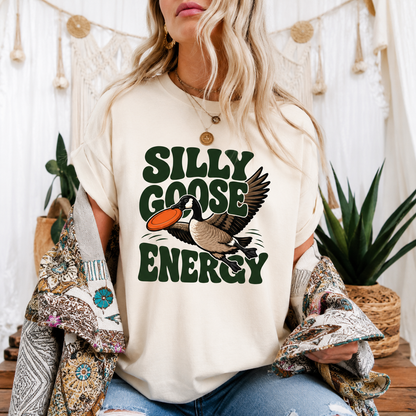 Silly Goose Energy T-Shirt, Funny Goose Graphic Tee