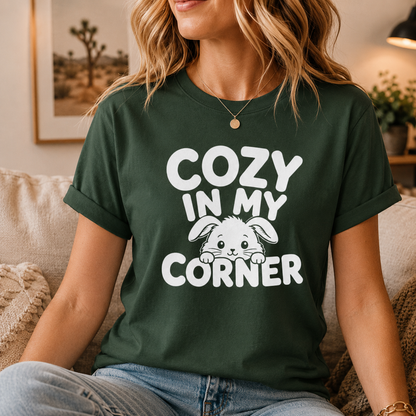 Cozy in My Corner Mouse T-Shirt, Cute Small Pet Graphic Tee