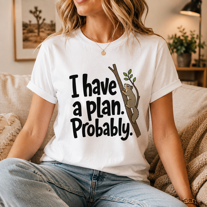 Funny Squirrel T-Shirt, I Have A Plan Probably Shirt