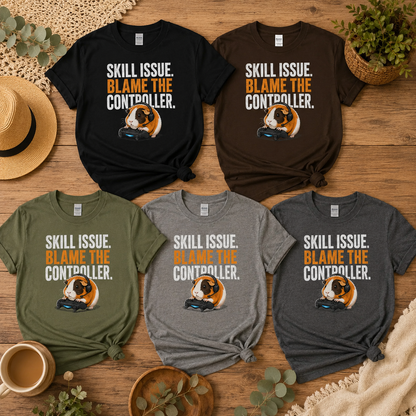 Funny Guinea Pig Gamer T-Shirt, Skill Issue Shirt