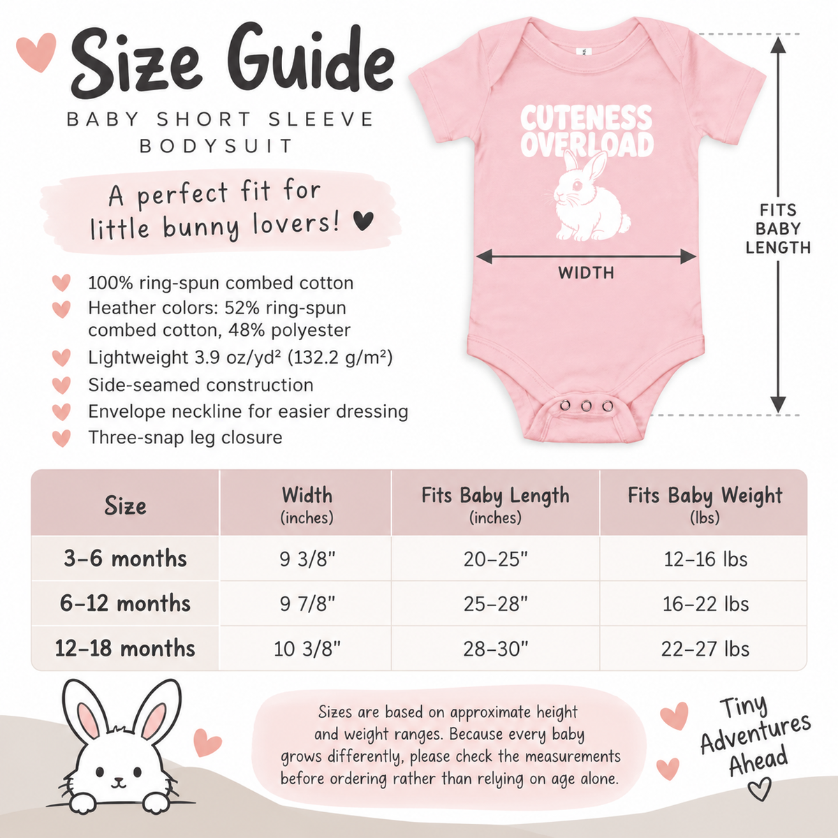 Cuteness Overload Bunny Baby Bodysuit, Funny Rabbit Baby One Piece, Cute Bunny Baby Outfit, Rabbit Lover Baby Shower Gift