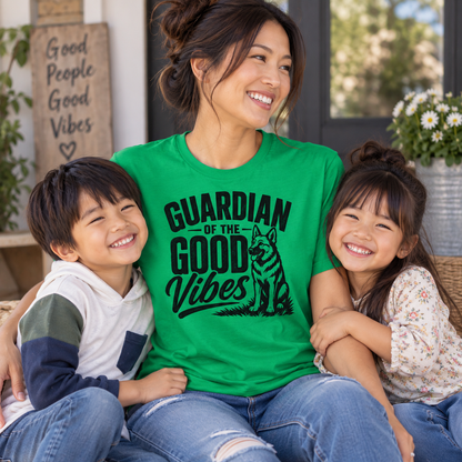 German Shepherd Guardian of the Good Vibes T-Shirt, Dog Lover Gift