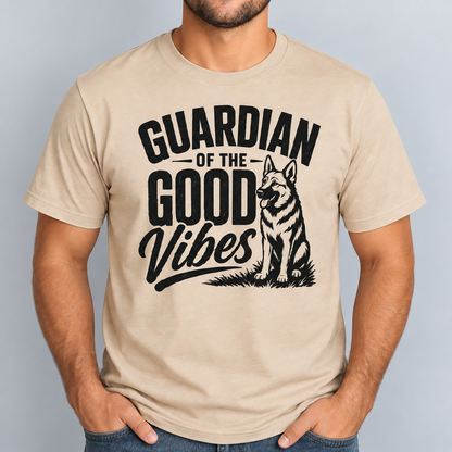German Shepherd Guardian of the Good Vibes T-Shirt, Dog Lover Gift
