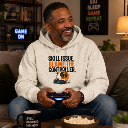 Funny Guinea Pig Gamer Hoodie, Skill Issue Blame Controller, Gaming Gift
