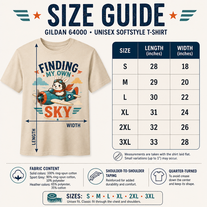 Finding My Own Sky Bunny Shirt, Rabbit Lover T-Shirt, Cute Aviator Bunny Tee, Inspirational Rabbit Gift