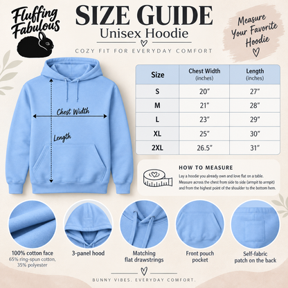 Funny Rabbit Hoodie, Fluffing Fabulous Bunny Sweatshirt, Rabbit Lover Gift, Cute Bunny Hoodie