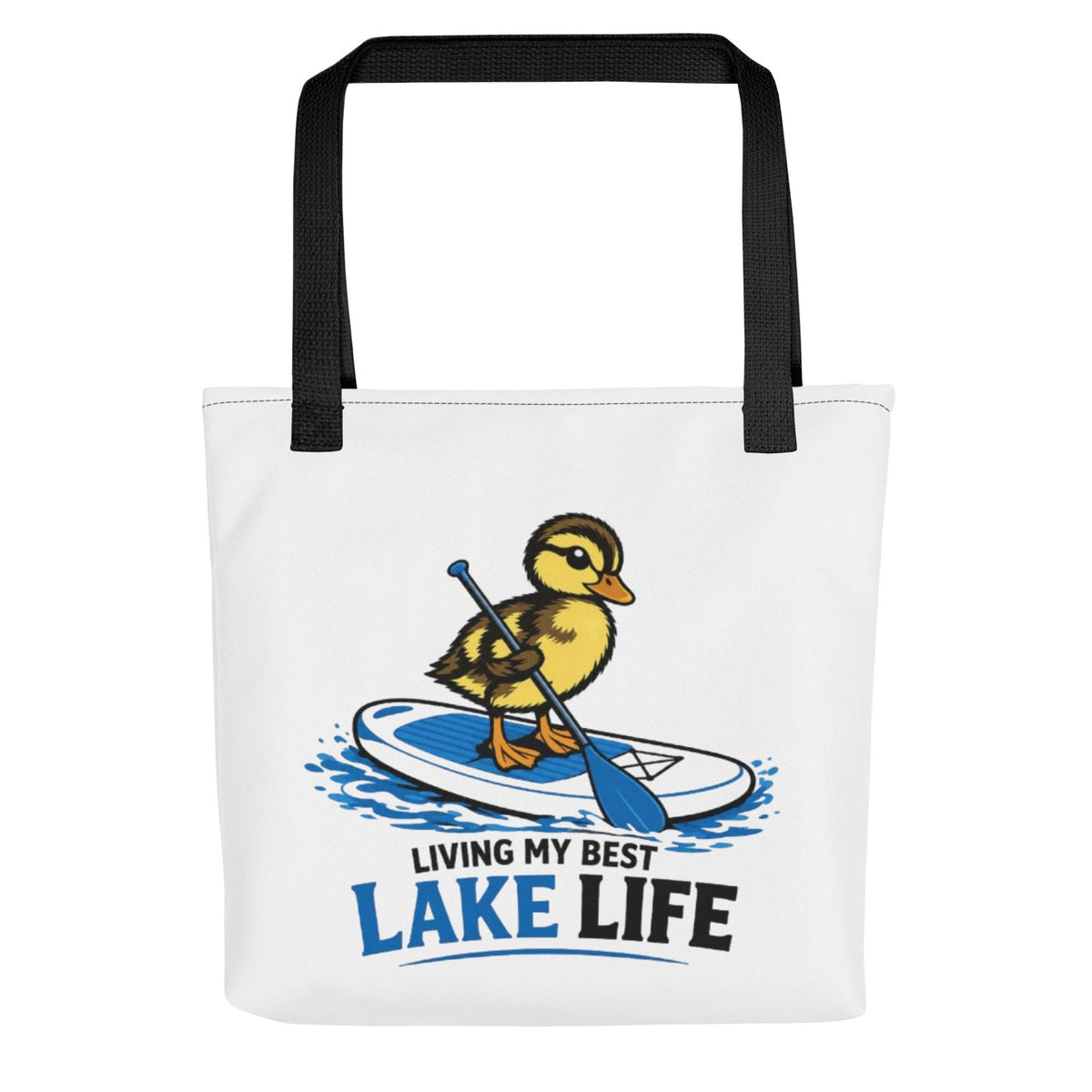 Duck Paddleboard Tote Bag, Lake Life Summer Beach Bag, Outdoor Lover Gift