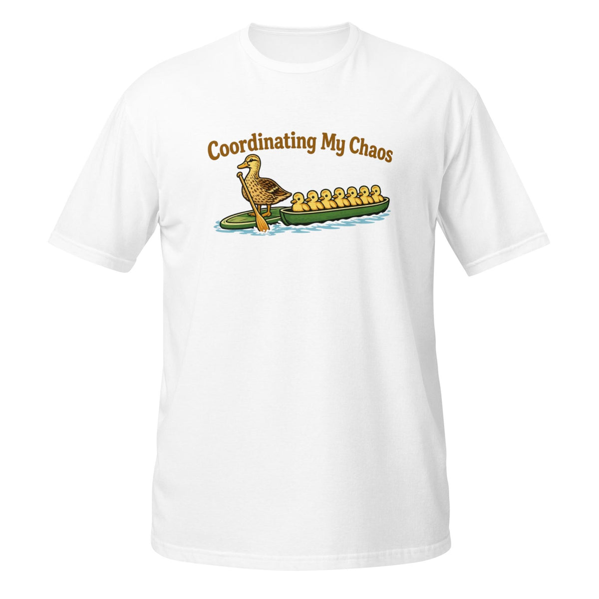 Coordinating My Chaos Duck Canoe T Shirt, Funny Mom Tee, Duck Lover Apparel