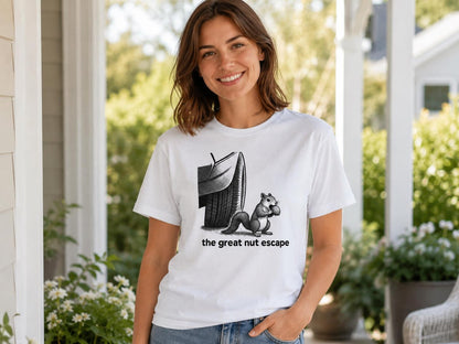 Funny Squirrel Shirt: The Nut Escape Woodland Animal Tee