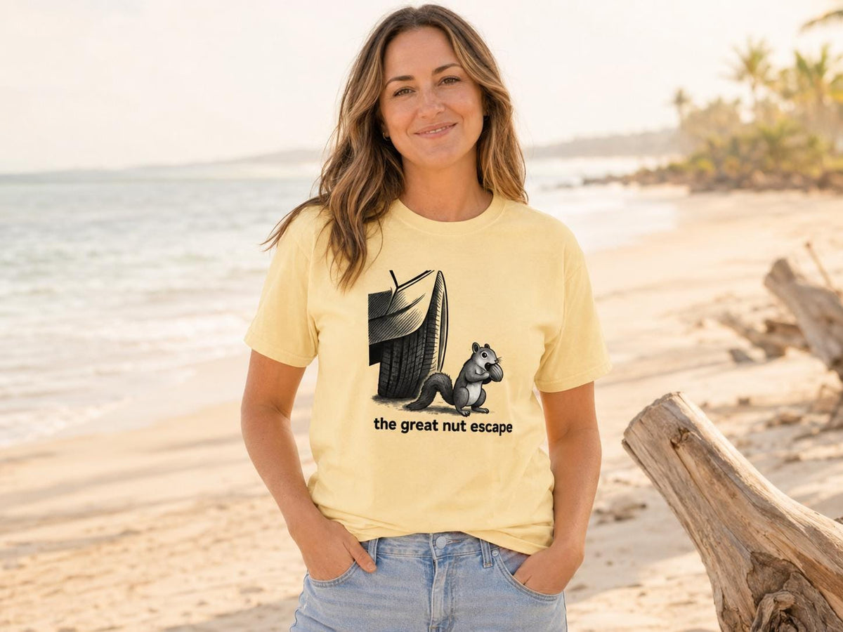 Funny Squirrel Shirt: The Nut Escape Woodland Animal Tee