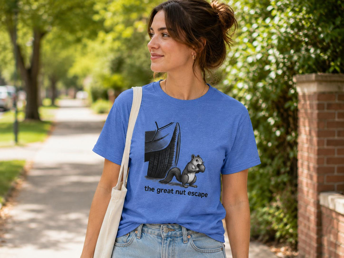 Funny Squirrel Shirt: The Nut Escape Woodland Animal Tee