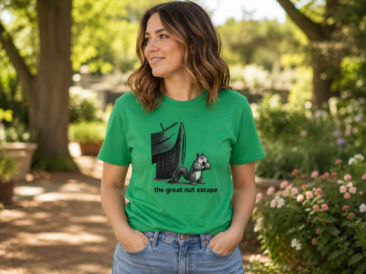 Funny Squirrel Shirt: The Nut Escape Woodland Animal Tee