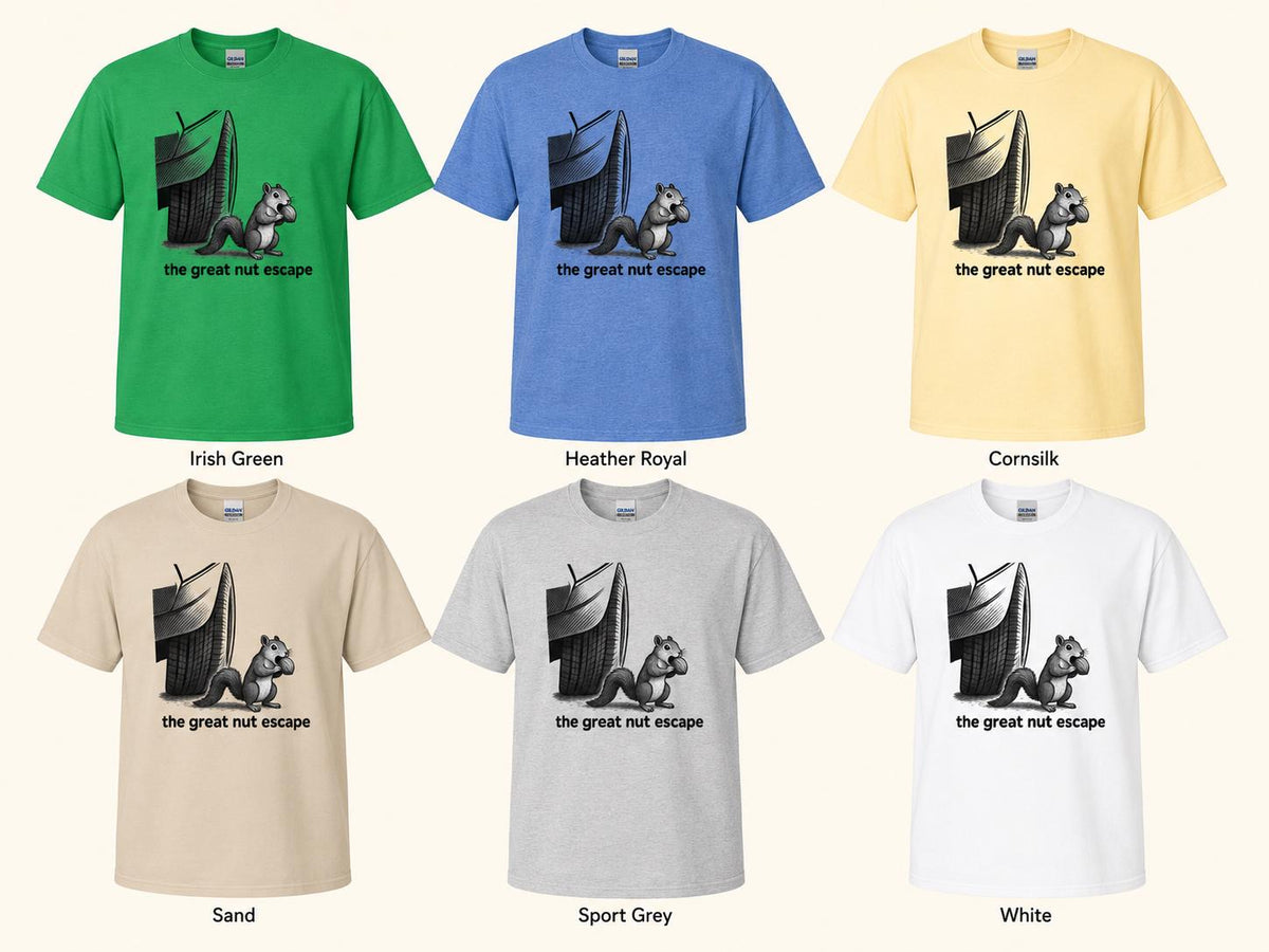 Funny Squirrel Shirt: The Nut Escape Woodland Animal Tee