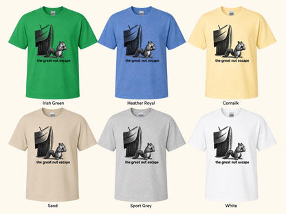 Funny Squirrel Shirt: The Nut Escape Woodland Animal Tee