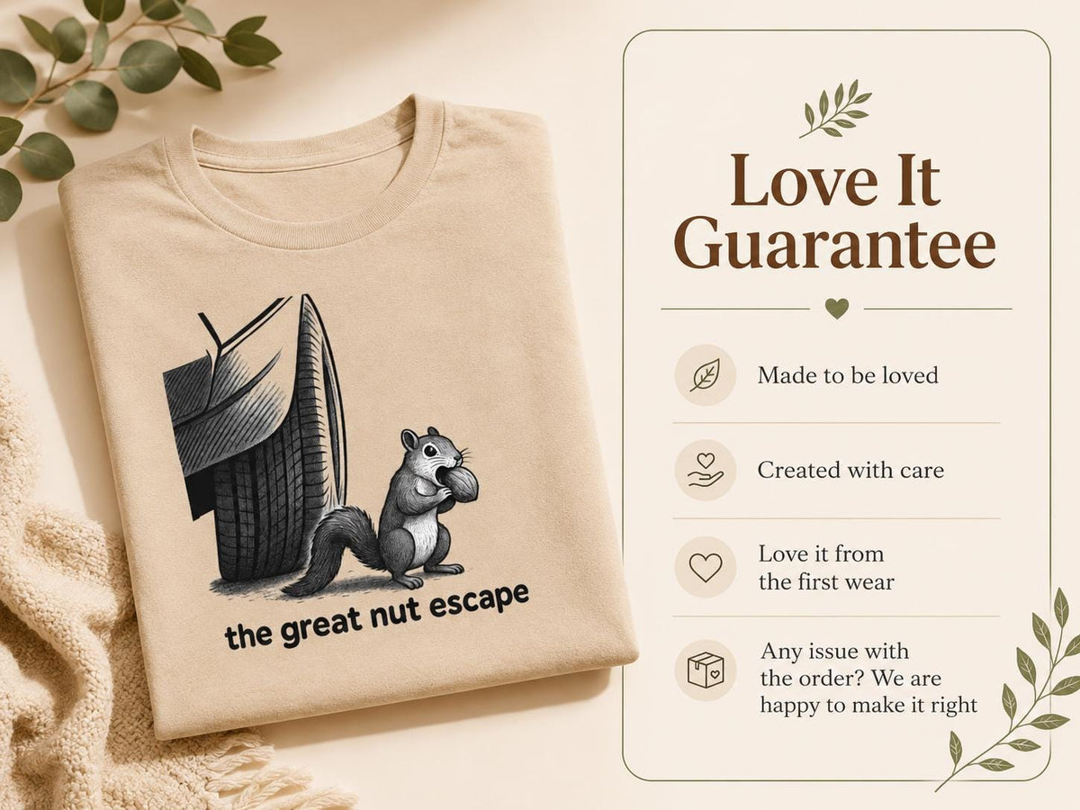 Funny Squirrel Shirt: The Nut Escape Woodland Animal Tee
