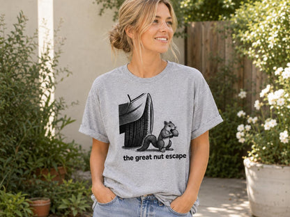 Funny Squirrel Shirt: The Nut Escape Woodland Animal Tee