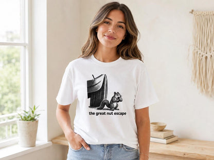 Funny Squirrel Shirt: The Nut Escape Woodland Animal Tee