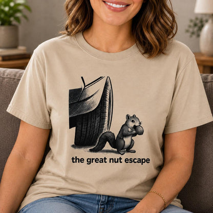 Funny Squirrel Shirt: The Nut Escape Woodland Animal Tee